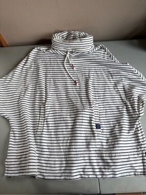 Joules Navy & White Striped Knit Top
